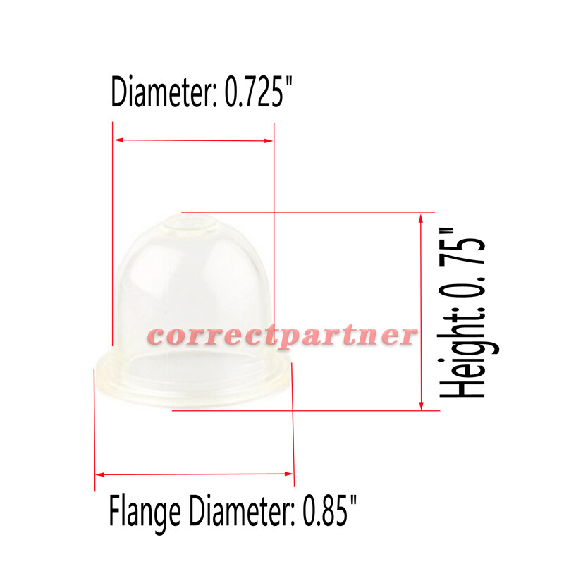 5PC Carburetor Primer Bulb For Honda FG100 GX22 GX31 Little Wonder