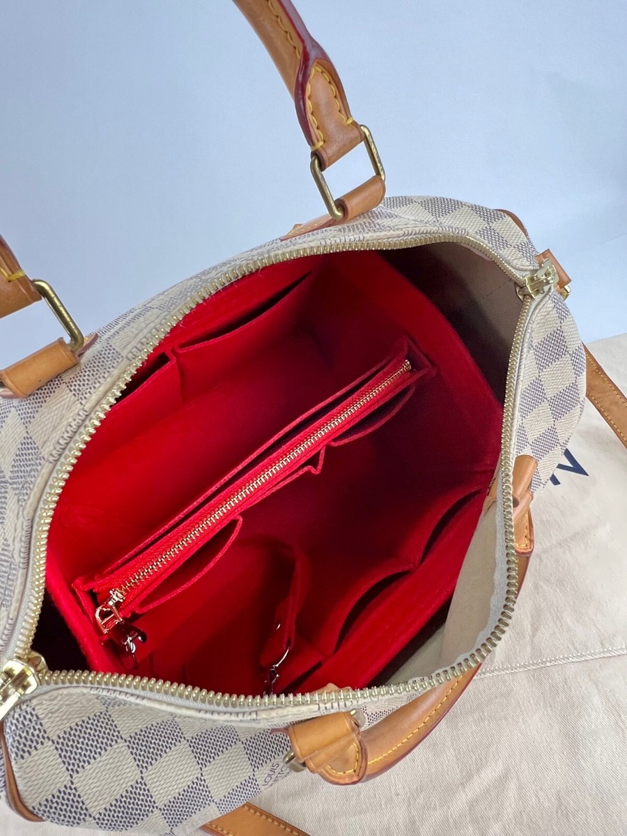【希少】 LOUIS VUITTON Damier Azur Speedy ハンドバッグ Louis Vuitton Damier Azur Speedy 35 – Modaselle