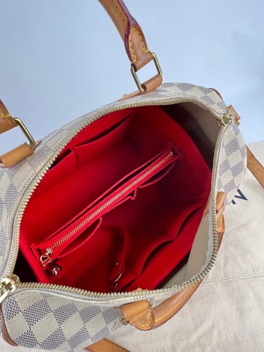 LOUIS VUITTON Hand Bag Speedy 30 Bandouliere Damier Azur Bag Ebay Live - Picture 9 of 12