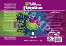 general hydroponics Flora Duo B 6 Gallon