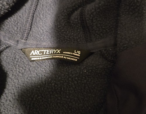 Arc’teryx Kyanite Hoody Hoodie Fleece Jacket Navy Blue Women’s L Company Logo - Picture 5 of 10