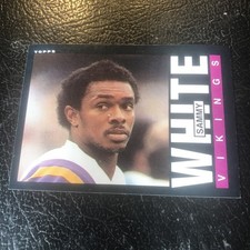 Sammy White 1985 Topps Football Card #99 Minnesota Vikings