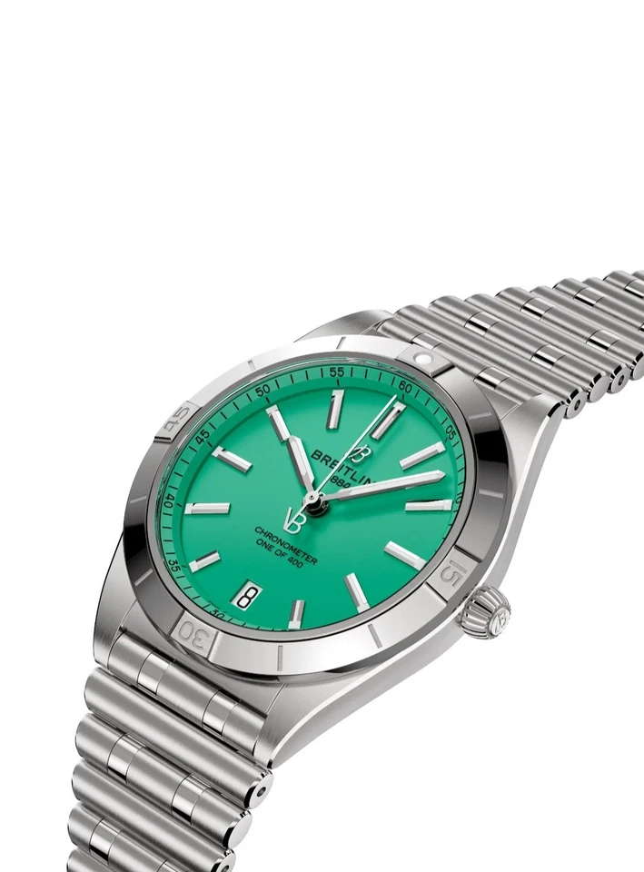 Breitling Chronomat Automático 36 Victoria Beckham Menta  Foto 2 de 4