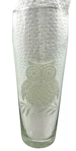 Vintage West Virginia Glass White Puffer Owl Cocktail Shaker Without Lid 9" - Picture 6 of 8