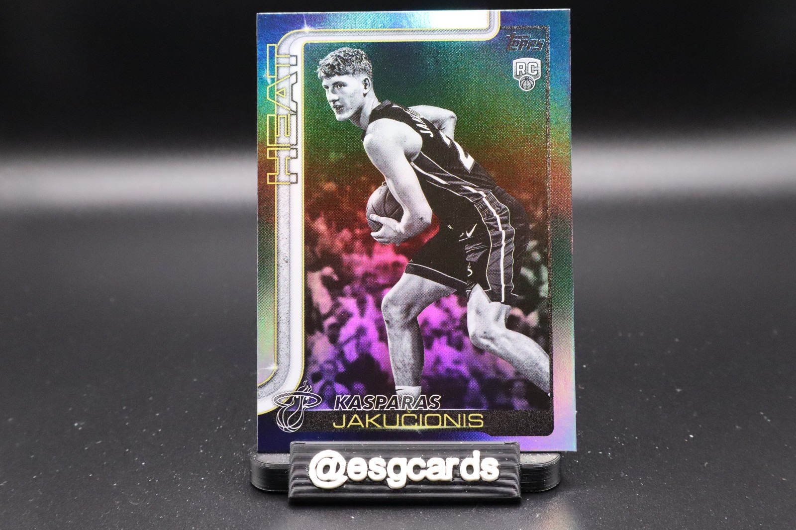 2025-26 Topps Basketball- #220 Kasparas Jakucionis (RC) Blackout Target Parallel