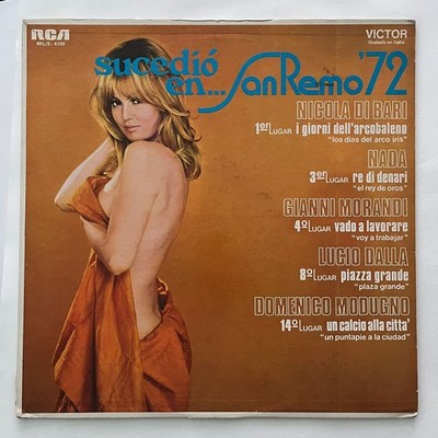 SUCEDIO EN SAN REMO, FEAT. NADA + MORE 1972 MEX. LP SEXY COVER, SEAM SPLIT SPINE