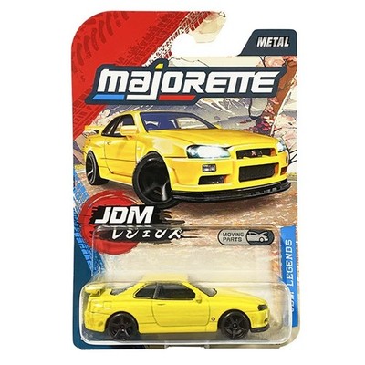 Nissan Skyline GT-R R34 Yellow Majorette JDM Legends 2025 1:64 Toy