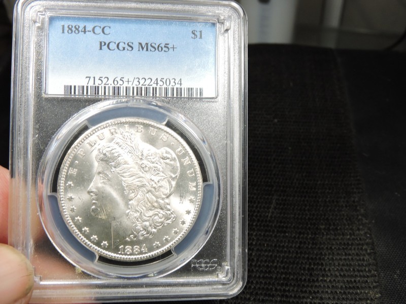 1884 CC Morgan Silver Dollar PCGS MS-65+    SUPER EYE APPEAL/WHITE WITH LUSTER