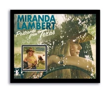 Miranda Lambert Autograph Signed 11x14 Framed CD Photo Postcards From Texas ACOA