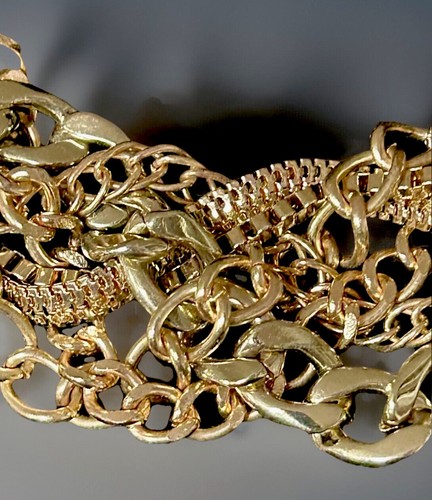 Runway Style Necklace Chunky Curb Link 16” Dana Mantzur Retail $145 L3 - Bild 2 von 5