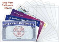 CLEAR Medicare SSN License Debit Credit Card Protector Sleeve