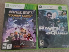 Xbox 360 Lot Minecraft: Story Mode - Season Pass Disc And Raven Squad