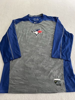 Toronto Blue Jays Nike Pro Performance Apparel MLB 3/4 Sleeve 2XL
