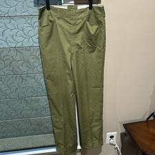Boy Scouts of America Light Green Pants 4 pocket Waist 28 Inseam 28 Hem 2