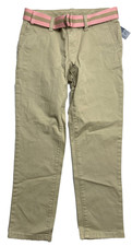 New With Tags Polo Ralph Lauren Girls Vintage Khaki Pants  Belt sz 6