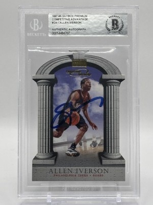 1997-98 Skybox Premium - Competitive Advantage Allen Iverson #1CA Autograph! BGS