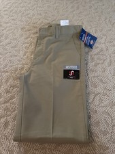 Dickies Pants Boy  s Flat Front Classic Fit Reinforce Knee Size 14 Husky