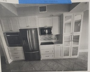 10 PcWhite Shaker Kitch Cabinet, Set Solid Wood 3 Uppers 5 Base 6 Dovetail Drs