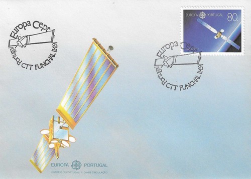 Satellites Space Spaceship Acores Madeira Português Portugal 3 FDC Covers 1991 - Picture 2 of 4