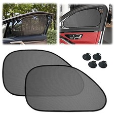 2 Pack Universal Car Window Shade for Baby, Kids, and Pets - Side Sun Visor,