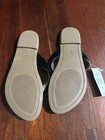 LOFT Black Bow Thong Sandals with Textured Straps size 8. — photo 3