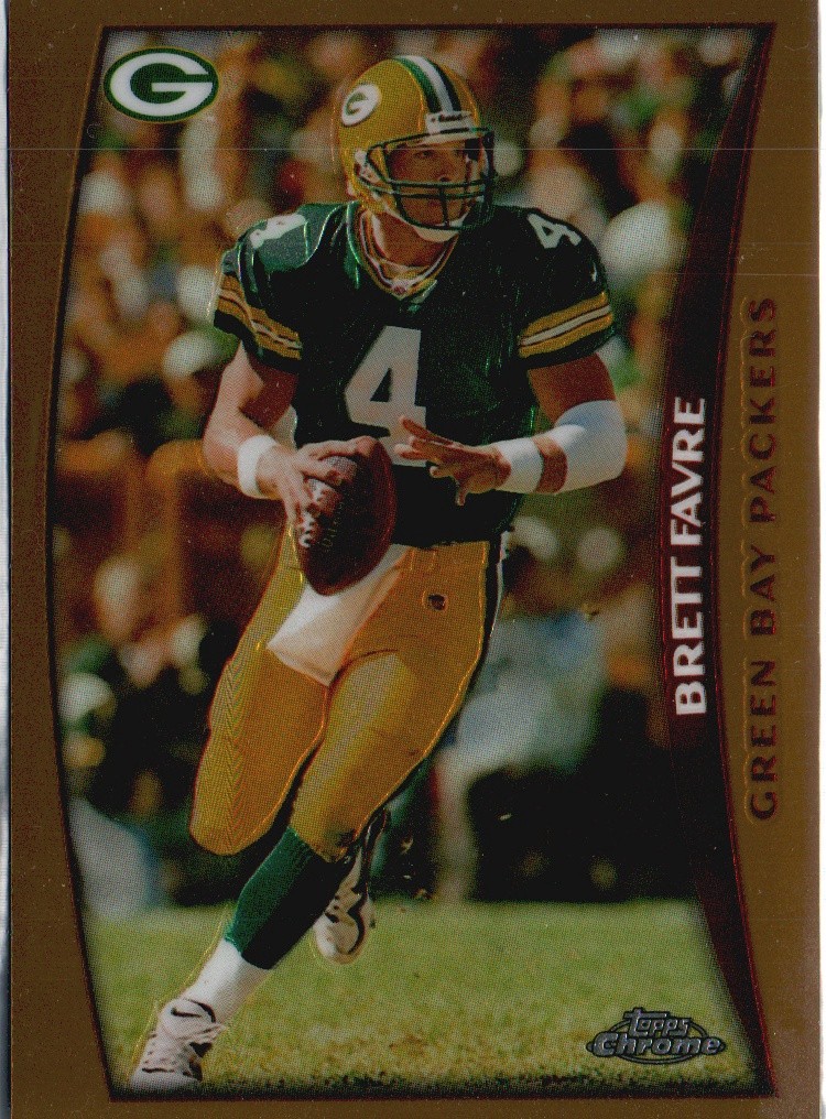 Brett Favre #113 Football Cards 1998 Topps Chrome trading card — raw and PSA graded price guide
