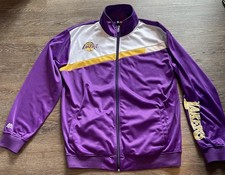 NBA Los Angeles Lakers Majestic Full Zip Warm Up Jacket Mens XLT