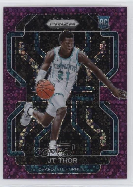 2021-22 Panini Prizm Fast Break Purple Prizm 18/75 JT Thor #272 0nr3