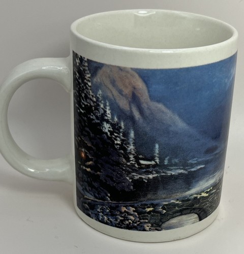 Thomas Kinkade Coffee Cup Mugs 12 Oz Lot Of 4 - Picture 10 of 13
