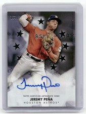 2024 Topps #BSA2-JP Jeremy Peña Baseball Stars Autographs Black #/199