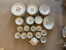 Royal Jackson Vogue Ceramic Fine China - Magnolia Plates,Cup,Saucer,Berry bowl.