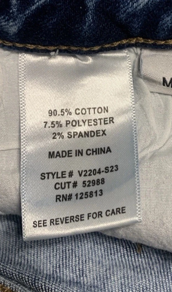 Pantalones cortos de jean Altar’d State medianos para mujer lavado ácido, desgastados. Tamaño: mediano Foto 3 de 4