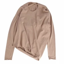 Issey Miyake Knit Sweater Deformed Long Sleeve Rayon Tops for Women Used MOLO-0