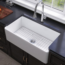 Miuara Farmhouse Sink 33 Inch - Apron Front Kitchen Sink Reversible 33"X18"X10"