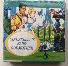 Vtg Cinderella's Fairy Godmother W Disney Productions Home Movie 8mm RARE SEALED