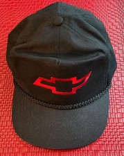 Chevrolet Corvette Hat Cap Black Snapback Rope Retro KC Vintage