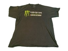 Nascar Monster Energy T-Shirt Mens Black 2X Cup Series 2018 Crew Neck Casual