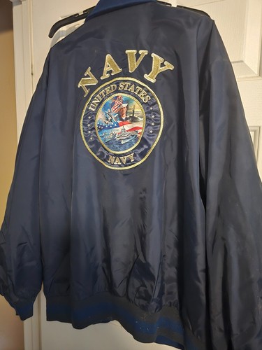 US NAVY Reversible Windbreaker to Fleece Jacket Size XX-Large Bradford Exchange - Picture 2 of 2