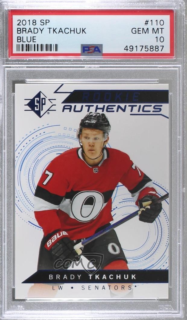 2018 SP BLUE #110 Brady Tkachuk front