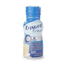Ensure Enlive Nutrition Shake, Vanilla, 8 Oz. Bottle, Ready to Use, 24 Ct, 64286