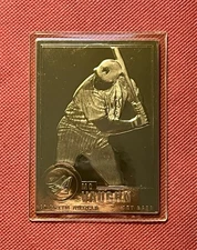 Danbury Mint Mo Vaughn 22k Gold Sculpted Baseball Card #62 Angels