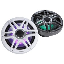 Clarion CMSP-771RGB-SWG Premium 7.7-inch Coaxial Marine Speakers with built-i...