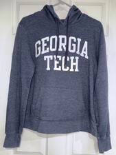 Redshirt Georgia Tech Blue Pullover Hoodie Sweatshirt - Sz M