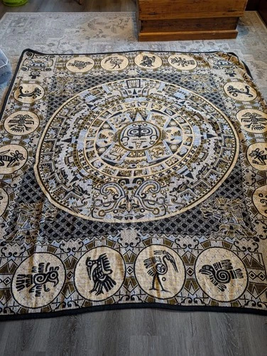 Aztec Themed Tapestry Blanket