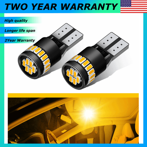 AUXITO 168 194 192 2825 T10 LED Side Marker Light Bulbs Amber Canbus Error Free - Bild 1 von 8