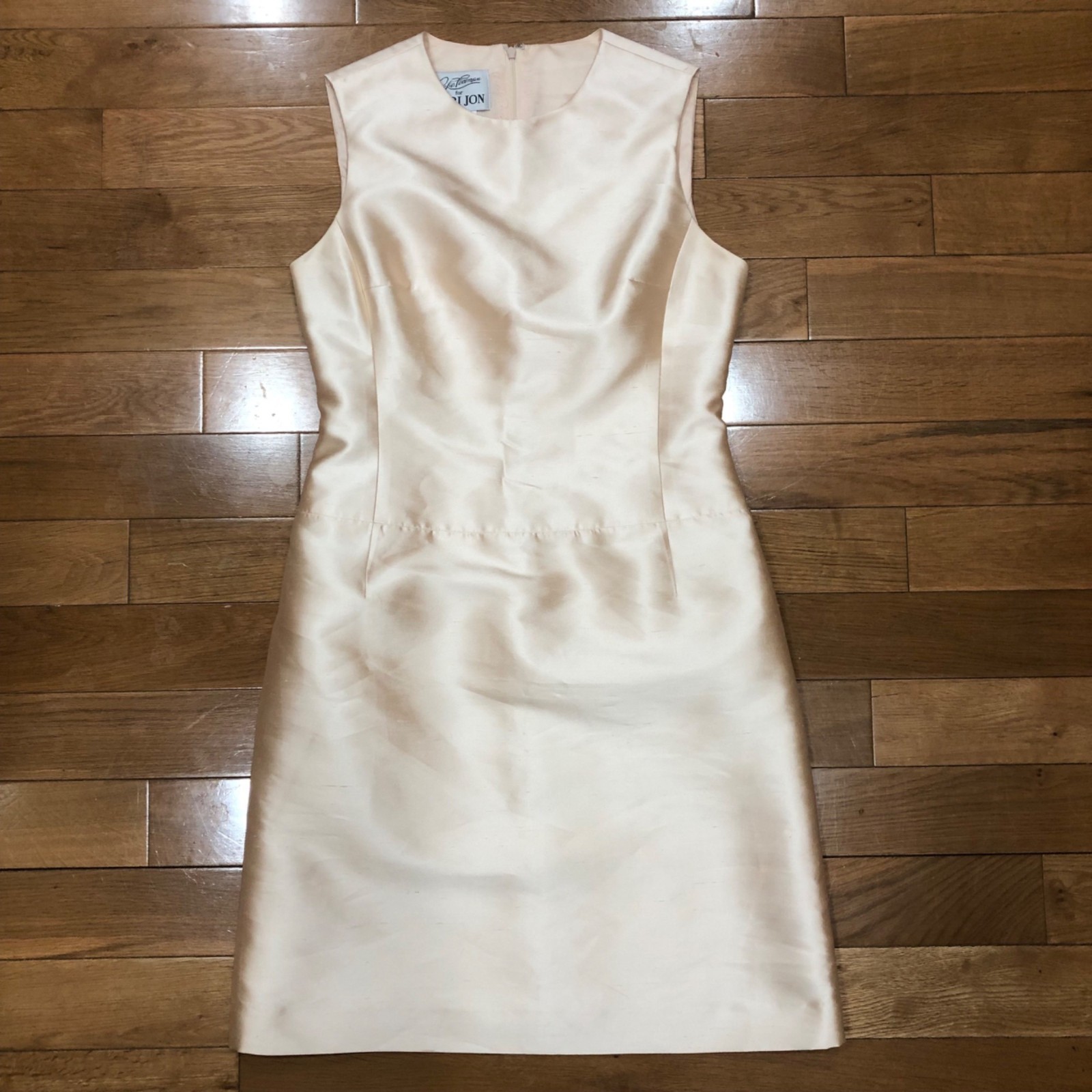 Rickie Freeman for Teri Jon 100% Silk Peach Dress & Jacket Combo Size 8