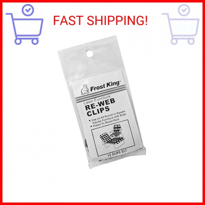 Frost King CL1 Screws and Clips for Furniture Re-Webbing, Silver - Image 2 of 2