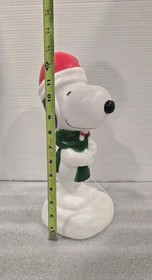 NEW Charlie Browns Christmas Snoopy 13" Blow Mold LED Tabletop Decoration NWT