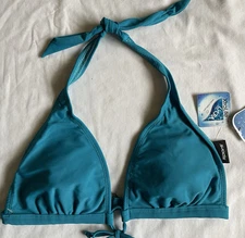 SPORTI, Women's L, Blue, Xtra Life Lycra, Halter Bikini Top, New Tags