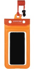 Image of 2026 Zone3 Buoyancy Waterproof Phone Pouch - Clear / Orange